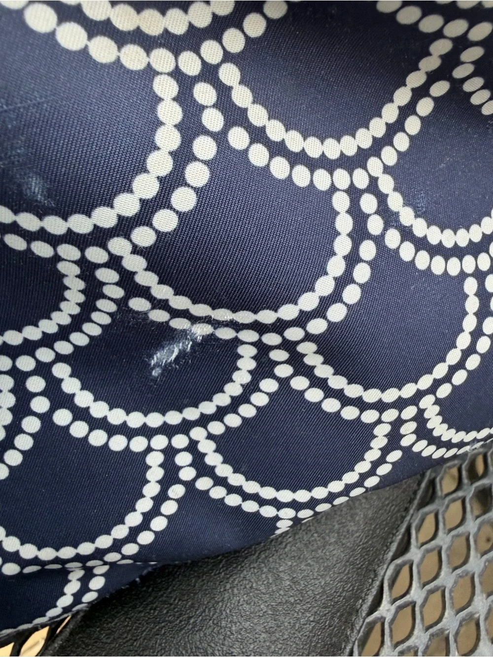 Jujube BFF Diaper Bag Backpack Navy Dot Print Changing Pad
